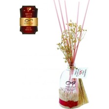 Aşk-ı Sermest Toptan Ölümsüz Aşk Meyve Serisi Çilek Kokulu 10 x 100 ml Oval Şişe Bambu Çubuklu Ortam Kokusu Reed Diffuser Oda Kokusu