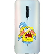 Manitoba Oppo Reno 2z Uyumlu Baskılı Yumuşak Silikon Şeffaf Telefon Kılıfı