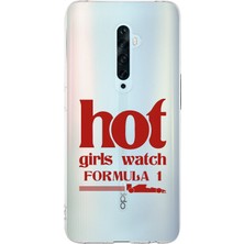 Manitoba Oppo Reno 2z Uyumlu Baskılı Yumuşak Silikon Şeffaf Telefon Kılıfı