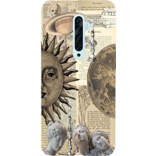 Manitoba Oppo Reno 2z Uyumlu Baskılı Yumuşak Silikon Şeffaf Telefon Kılıfı