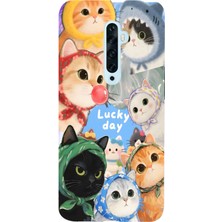 Manitoba Oppo Reno 2z Uyumlu Baskılı Yumuşak Silikon Şeffaf Telefon Kılıfı