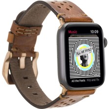 Sinerjim Apple Watch Uyumlu Deri Kordon Vigo 42-44-45MM RST2EF