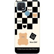 Manitoba Oppo A15 / A15S Uyumlu Baskılı Yumuşak Silikon Şeffaf Telefon Kılıfı