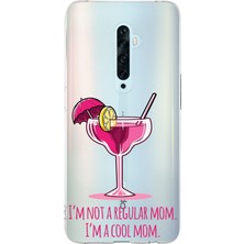 Manitoba Oppo Reno 2z Uyumlu Baskılı Yumuşak Silikon Şeffaf Telefon Kılıfı