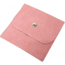 Özer Kutu Kadife (Süet) Zarf Kese Pudra 25 Adet 10X10 cm Boy Takı, Altın Kesesi (Çıtçıtlı)