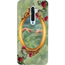 Manitoba Oppo Reno 2z Uyumlu Baskılı Yumuşak Silikon Şeffaf Telefon Kılıfı