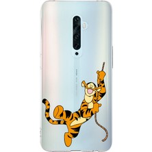 Manitoba Oppo Reno 2z Uyumlu Baskılı Yumuşak Silikon Şeffaf Telefon Kılıfı