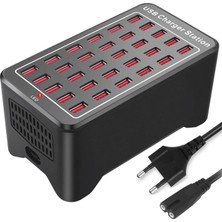 Mbl 30 USB Çoklu Şarj Aleti. Ps Kafe Toplu Şarj, Otel Çoklu Şarj Aleti 150W 30A YFY-A75