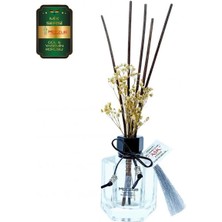 Aşk-ı Sermest Meczub Mix Serisi Gül & Yasemin Kokulu 5 x 120 ml Köşeli Şişe Bambu Çubuklu Ortam Kokusu