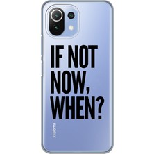 Manitoba Xiaomi Mi 11 Lite Uyumlu Baskılı Yumuşak Silikon Şeffaf Telefon Kılıfı