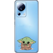 Manitoba Xiaomi Mi 13 Lite Uyumlu Baskılı Yumuşak Silikon Şeffaf Telefon Kılıfı