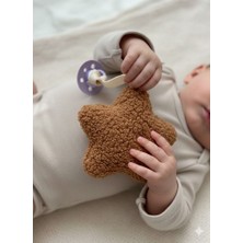 Teddy Yıldız Emzik Askısı Kahverengi