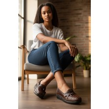 Gökçe Kundura Kadın Ortopedik Fiyonklu Lastikli Rahat Taban Babet