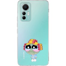Manitoba Xiaomi Mi 12 Lite Uyumlu Baskılı Yumuşak Silikon Şeffaf Telefon Kılıfı