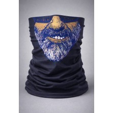 NW NessiWorld Sakallı Yüz Desenli Baf – Çok Amaçlı Boyunluk &amp; Maske 1 No