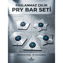 5’li Ultra Ince Pry Bar Seti 0.1 mm Paslanmaz Çelik Esnek Telefon Açma Aparatı