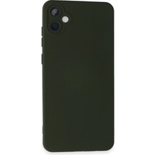 Samsung Galaxy A05 Kılıf Nano Içi Kadife Silikon - Koyu Yeşil (NARUE-5654)