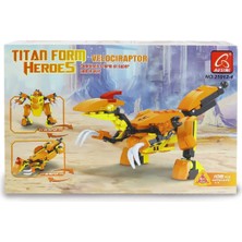 Sinerjim Ausini Titan Form Heroes-4 Velaciraptor 106 Parça