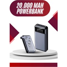 Teknodayım 4 Çıkışlı 20.000 Mah Powerbank Uzun Pil Ömürlü Taşınabilir