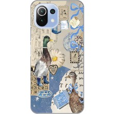 Manitoba Xiaomi Mi 11 Lite Uyumlu Baskılı Yumuşak Silikon Şeffaf Telefon Kılıfı