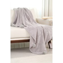 Cakkatex Ponponlu Ekstra Yumuşak Wellsoft Tv Battaniyesi|koltuk Battaniyesi