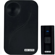 Nuit Concept Horoz Kablosuz Kapı Zili  Fuji-D  3V Dc Horoz Elektrik Kablosuz Zil Siyah Pil Dahildir