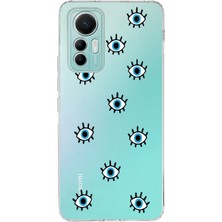 Manitoba Xiaomi Mi 12 Lite Uyumlu Baskılı Yumuşak Silikon Şeffaf Telefon Kılıfı