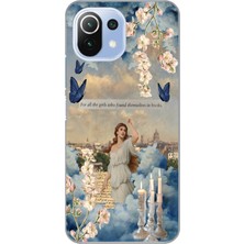 Manitoba Xiaomi Mi 11 Lite Uyumlu Baskılı Yumuşak Silikon Şeffaf Telefon Kılıfı