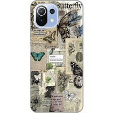 Manitoba Xiaomi Mi 11 Lite Uyumlu Baskılı Yumuşak Silikon Şeffaf Telefon Kılıfı