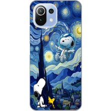 Manitoba Xiaomi Mi 11 Lite Uyumlu Baskılı Yumuşak Silikon Şeffaf Telefon Kılıfı