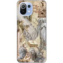 Manitoba Xiaomi Mi 11 Lite Uyumlu Baskılı Yumuşak Silikon Şeffaf Telefon Kılıfı