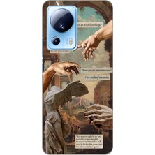 Manitoba Xiaomi Mi 13 Lite Uyumlu Baskılı Yumuşak Silikon Şeffaf Telefon Kılıfı