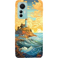 Manitoba Xiaomi Mi 12 Lite Uyumlu Baskılı Yumuşak Silikon Şeffaf Telefon Kılıfı