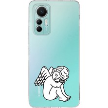 Manitoba Xiaomi Mi 12 Lite Uyumlu Baskılı Yumuşak Silikon Şeffaf Telefon Kılıfı