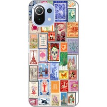 Manitoba Xiaomi Mi 11 Lite Uyumlu Baskılı Yumuşak Silikon Şeffaf Telefon Kılıfı