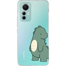 Manitoba Xiaomi Mi 12 Lite Uyumlu Baskılı Yumuşak Silikon Şeffaf Telefon Kılıfı