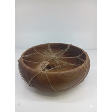 Balsa Mrk Model 22*22*8cm Akasya Salata Kasesi Meyve Kasesi Akasya Kase