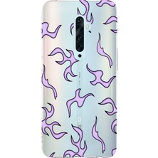 Manitoba Oppo Reno 2z Uyumlu Baskılı Yumuşak Silikon Şeffaf Telefon Kılıfı