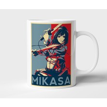 Mikasa Ackerman Attack On Titan Anime Tasarım Kupa - Hediyelik Kupa - Baskılı Kupa