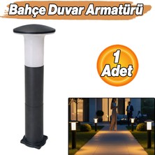 Badem10 Mantar Tip Düz Plastik Sokak Bahçe Aplik 60 cm Lamba Aydınlatma Bahçe Duvar Armatür E27 Duy Uyumlu