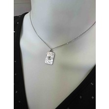 Uno Di Famiglia Göz Figürlü Taşlı Tarot Kolye , Göz Figürlü Kolye