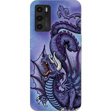 Manitoba Oppo A16 / A55 Uyumlu Baskılı Yumuşak Silikon Şeffaf Telefon Kılıfı