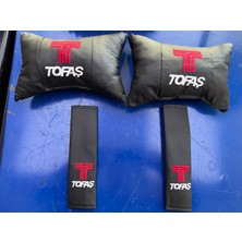 Tofaş Logolu Oto Yastık ve Kemer Kılıfı