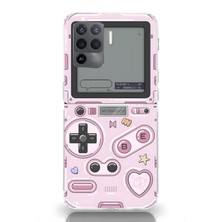 Manitoba Oppo Reno 5 Lite Uyumlu Baskılı Yumuşak Silikon Şeffaf Telefon Kılıfı