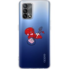 Manitoba Oppo A74 Uyumlu Baskılı Yumuşak Silikon Şeffaf Telefon Kılıfı