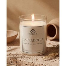 CAPPADOCIA Kokulu Mum – Tarçın & Iğde – Sıcak ve Dengeli Koku – El Yapımı Kalıcı Mum – Soya & Hindistan Cevizi Bazlı ve Rafine Mineral ile Zenginleştirilmiş Özgün Mum Karışımı – 150 g - ODRIUS