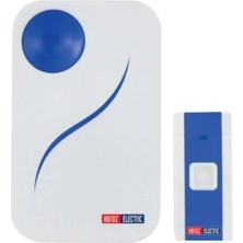 Nuit Concept Horoz Electric Kablosuz Kapı Zili Nero D 4.5V Dc Mavi-Beyaz Pil Dahildir