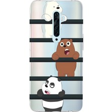 Manitoba Oppo Reno 2z Uyumlu Baskılı Yumuşak Silikon Şeffaf Telefon Kılıfı