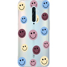 Manitoba Oppo Reno 2z Uyumlu Baskılı Yumuşak Silikon Şeffaf Telefon Kılıfı