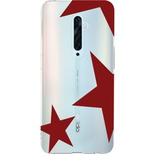Manitoba Oppo Reno 2z Uyumlu Baskılı Yumuşak Silikon Şeffaf Telefon Kılıfı
